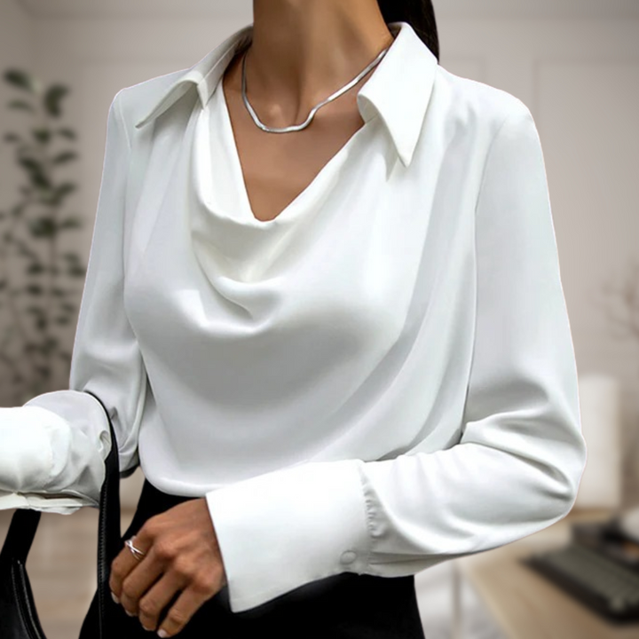 Milana™ | Elegante Satijnen Blouse